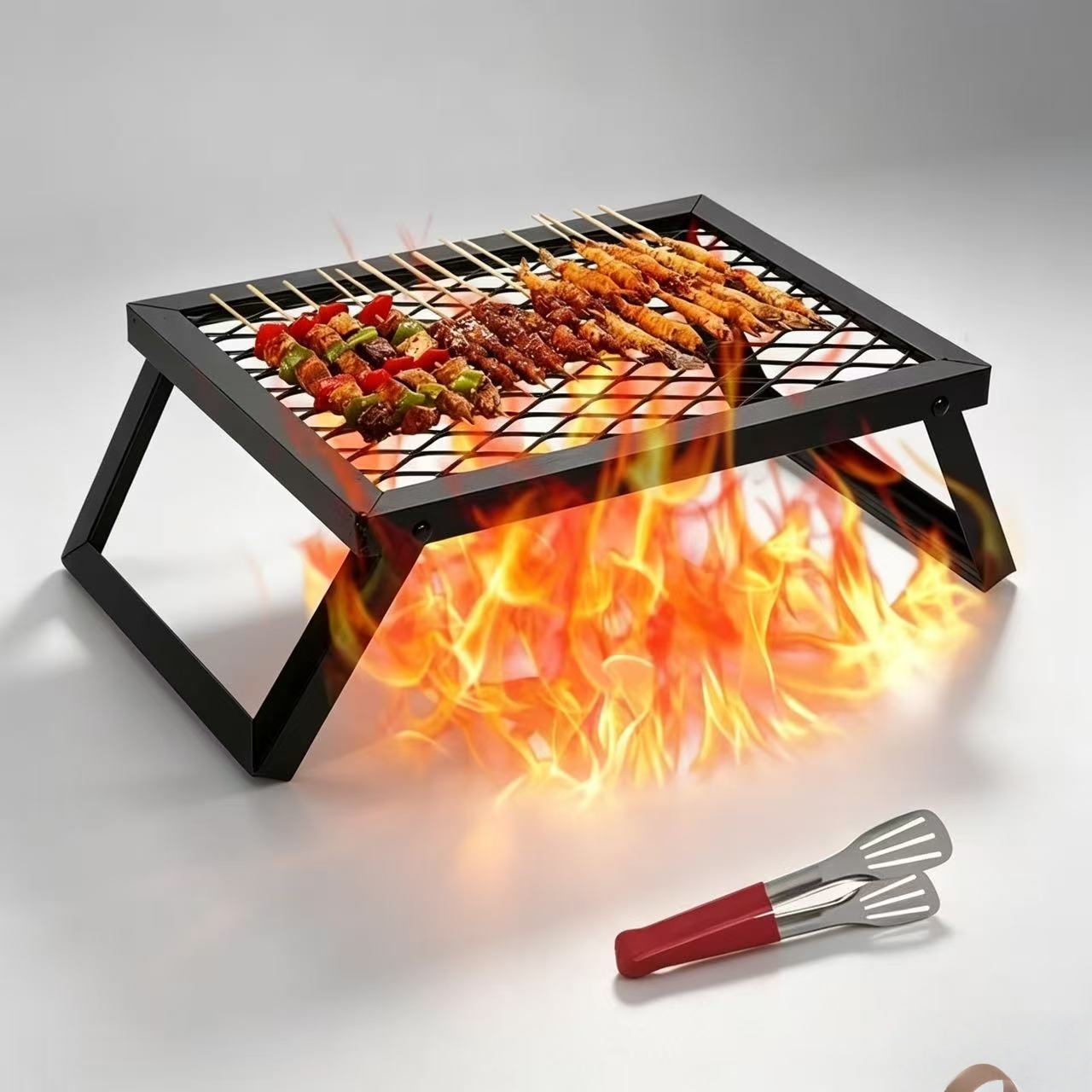 Portable folding barbecue gril - Camping Cooking Open Fire recensione e prezzo