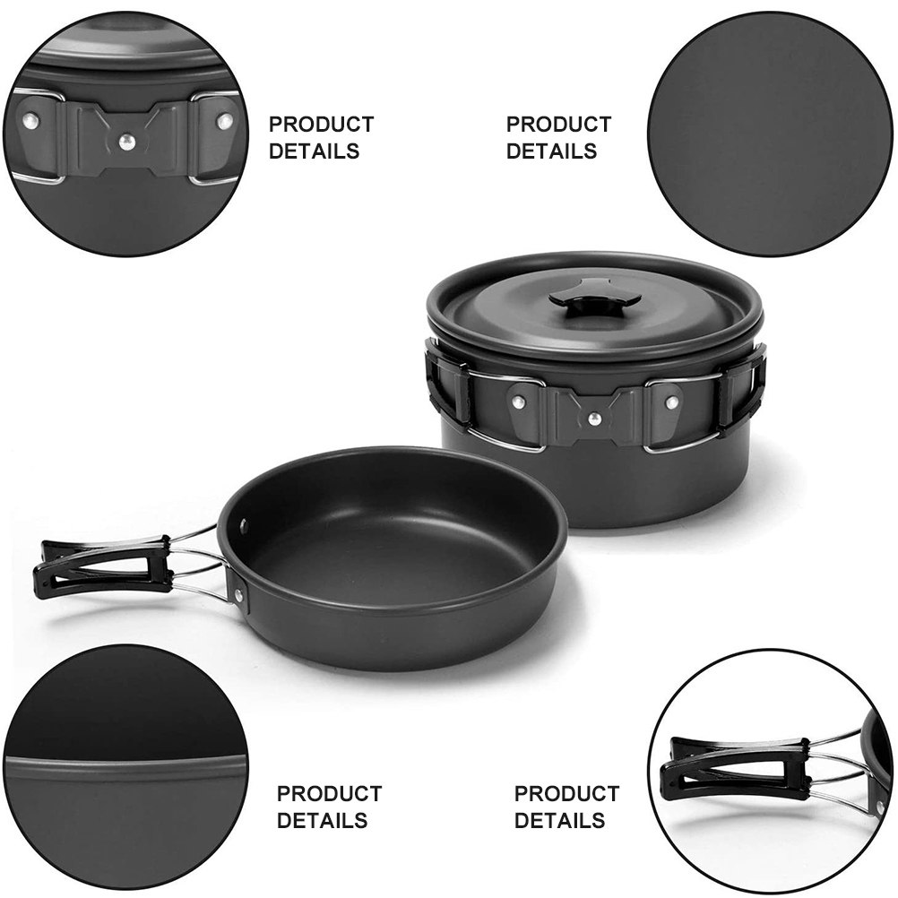 1Set Outdoor Camping Cookware  - Quality Camping Cooking Set recensione e prezzo