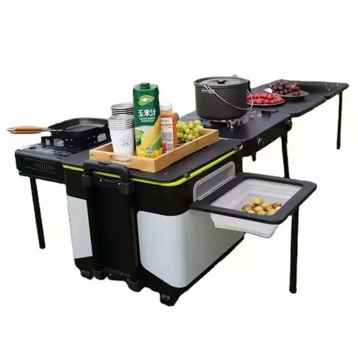 Multi-functional Integrated Be - Camping Cooking Bench recensione e prezzo