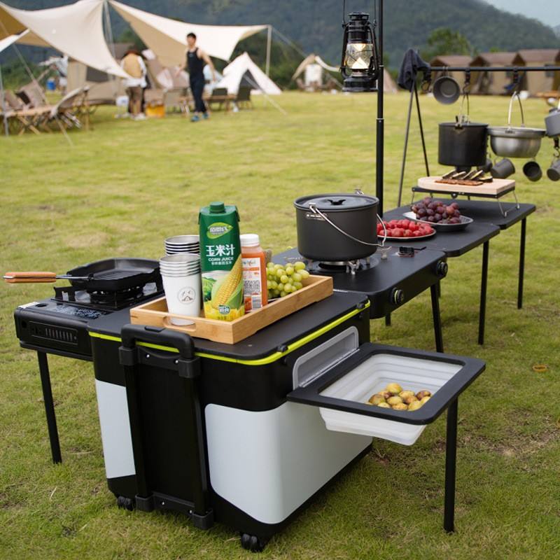 Multi-functional Integrated Be - Camping Cooking Bench recensione e prezzo