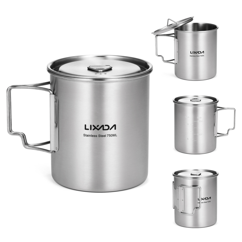 Lixada 750ml Cup Outdoor Stain - Camping Cooking And Cutlery Set recensione e prezzo