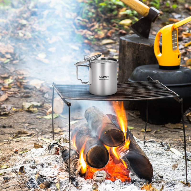 Lixada 750ml Cup Outdoor Stain - Camping Cooking And Cutlery Set recensione e prezzo