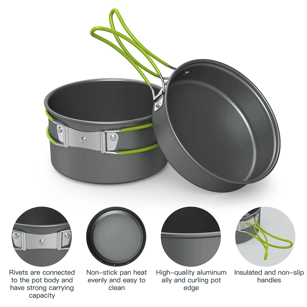 Outdoor Cooking Camping utensi - Camping Cooking Set For 4 recensione e prezzo