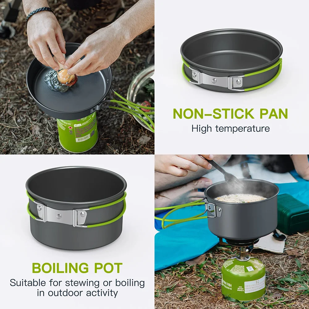 Outdoor Cooking Camping utensi - Camping Cooking Set For 4 recensione e prezzo