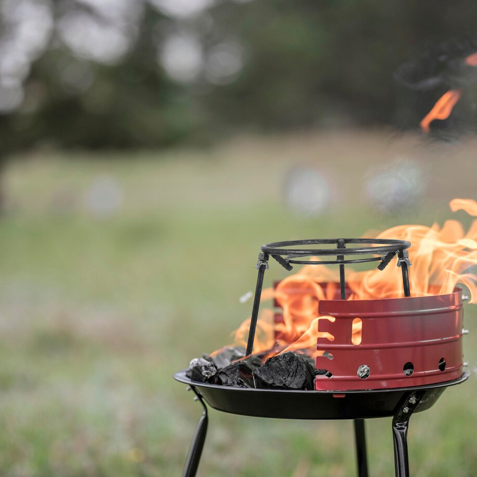 Detachable Triangular Pot Rack - Camping Cooking Ring recensione e prezzo