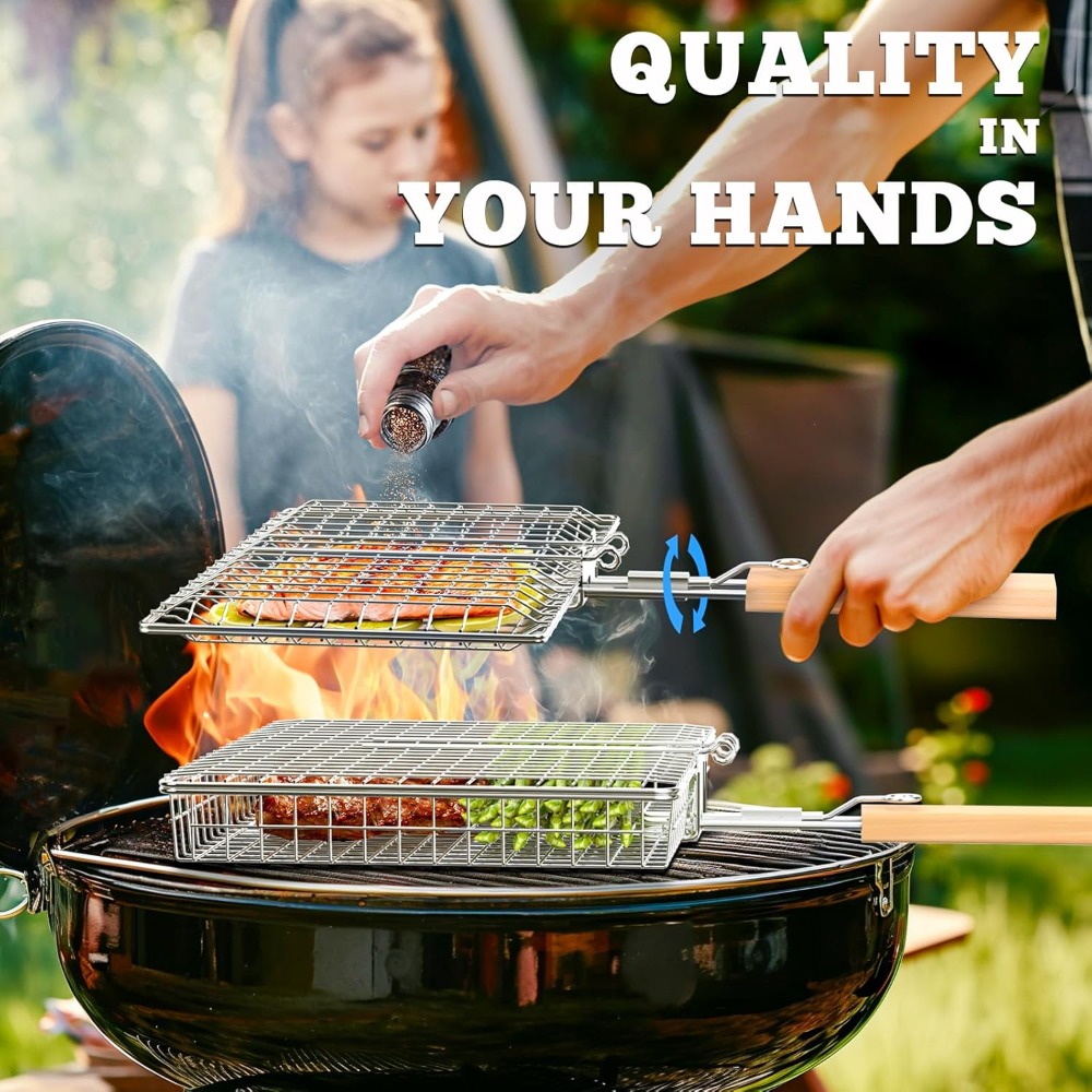 Fish Grill Basket Set, Removab - Nesting Camping Cooking Set recensione e prezzo