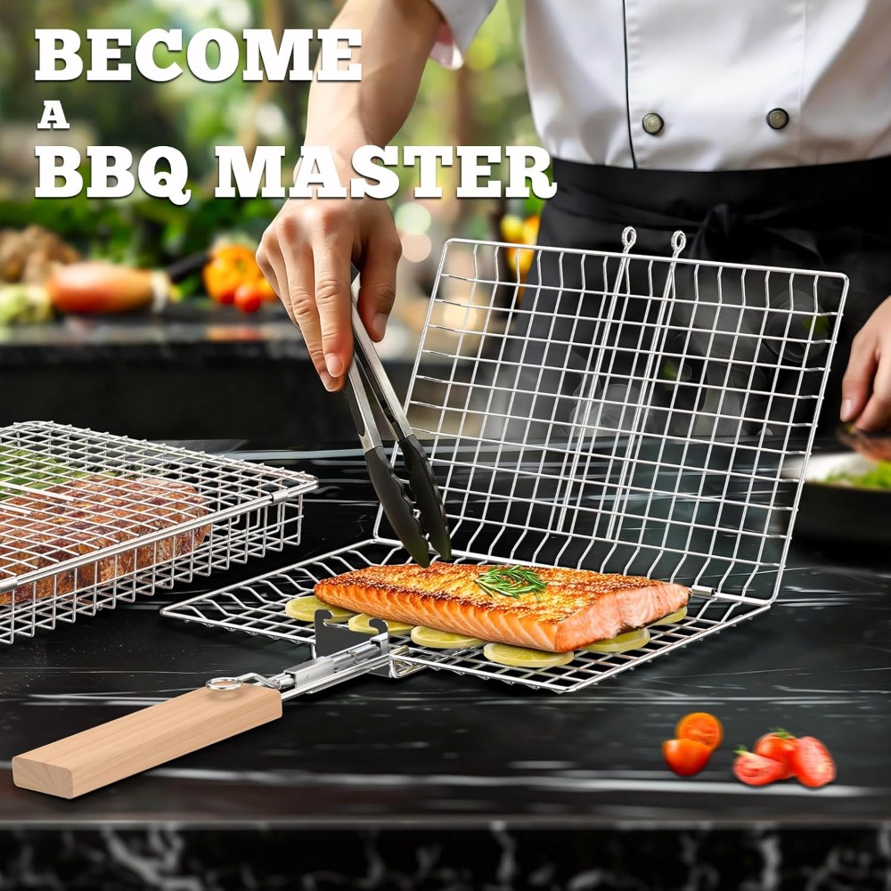 Fish Grill Basket Set, Removab - Nesting Camping Cooking Set recensione e prezzo