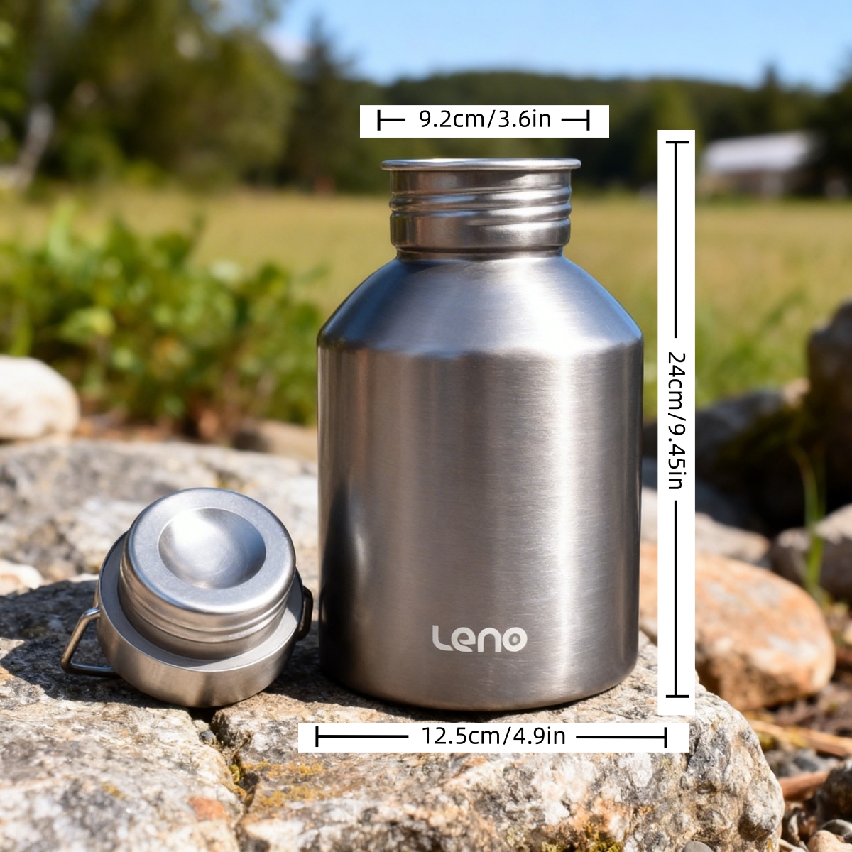 2000ML Camping Water Bottle, S - Camping Cooking On Fire recensione e prezzo