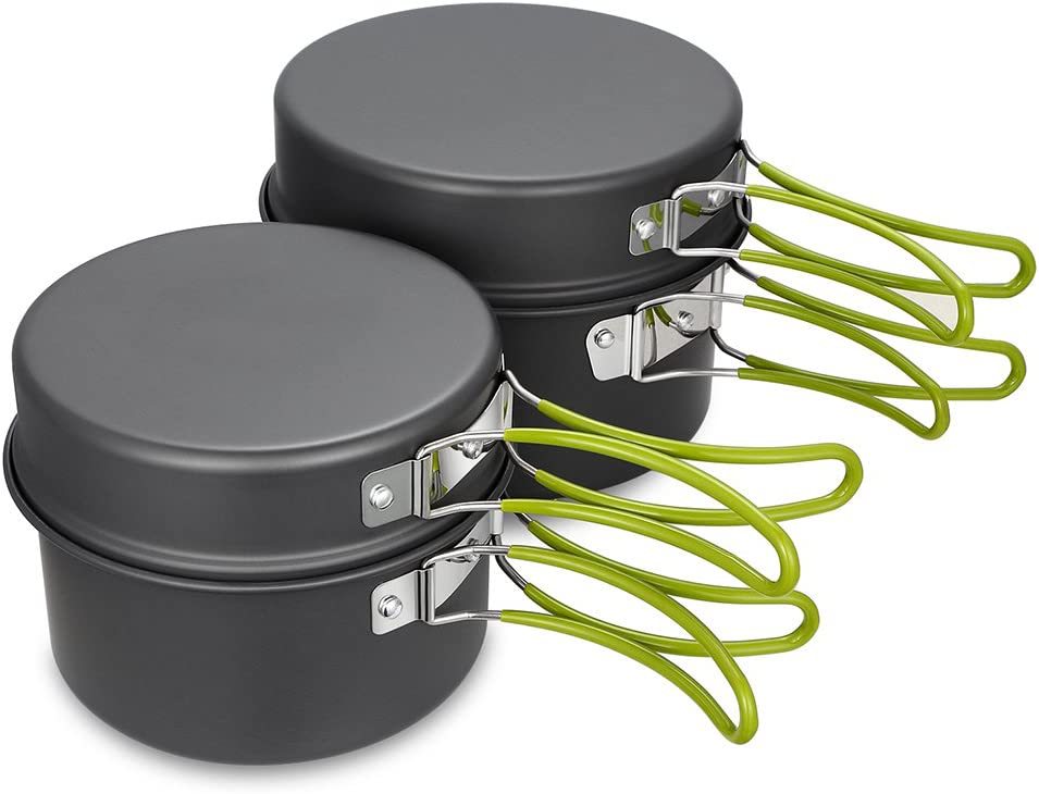 Outdoor cooking pot camping ut - Camping Cooking Set For 4 recensione e prezzo