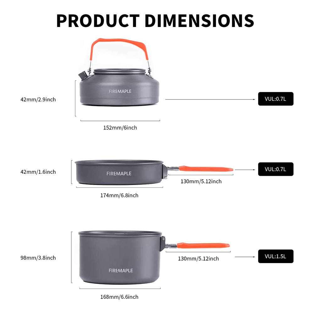 Fire Maple Picnic Pot Pan Set  - Camping Cooking On Fire recensione e prezzo