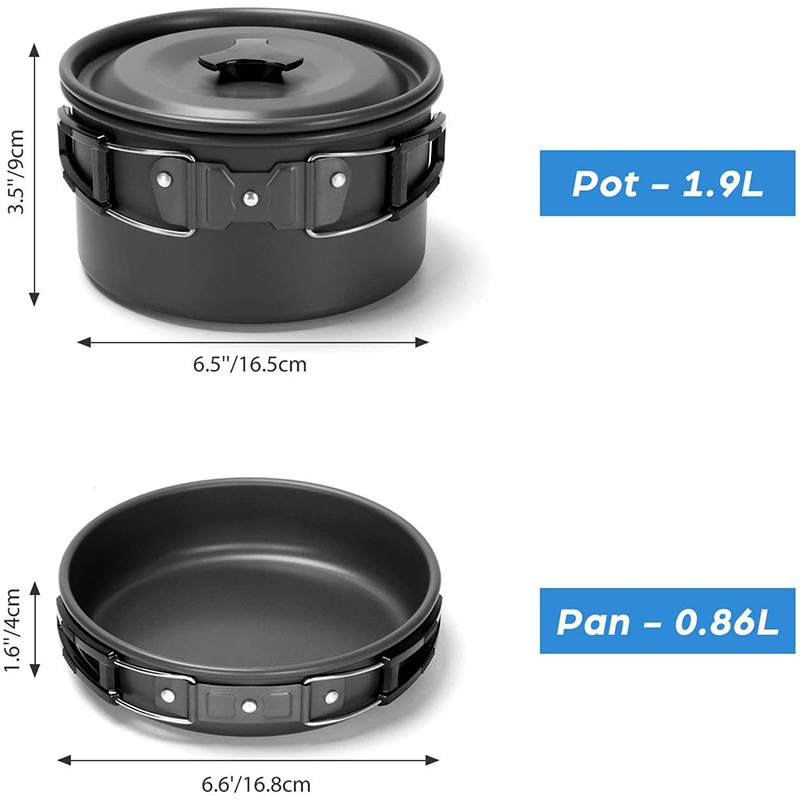 1 Set Outdoor Pot Pan Camping  - Camping Cooking Knife Set recensione e prezzo