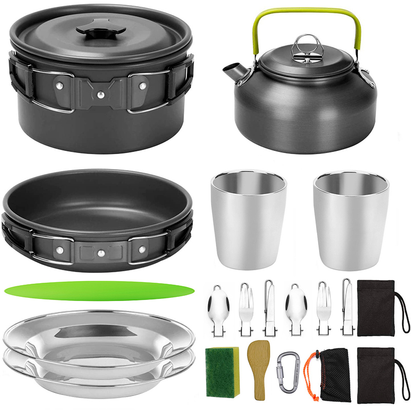 1 Set Outdoor Pot Pan Camping  - Camping Cooking Knife Set recensione e prezzo