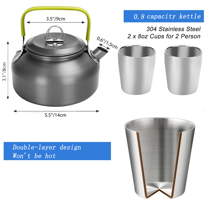 1 Set Outdoor Pot Pan Camping  - Camping Cooking Knife Set recensione e prezzo