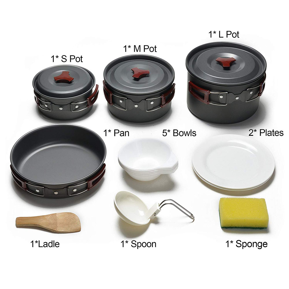 Outdoor Camping Cookware Kit N - Campfire Cooking Anime recensione e prezzo