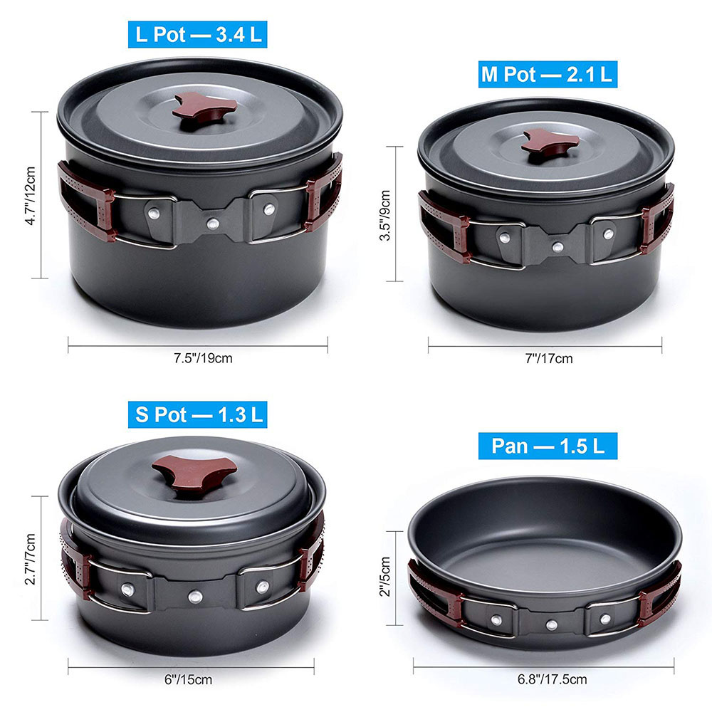 Outdoor Camping Cookware Kit N - Campfire Cooking Anime recensione e prezzo